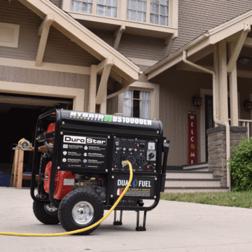 Image of DuroStar DS10000EH 10000-Watt 18-Hp Dual Fuel HYBRID Generator w/ Electric Start