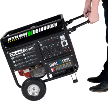 Image of DuroStar DS10000EH 10000-Watt 18-Hp Dual Fuel HYBRID Generator w/ Electric Start