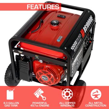 Image of DuroStar DS10000E 10000-Watt 18-Hp Gas Generator w/ Electric Start