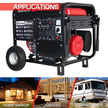 Image of DuroStar DS10000E 10000-Watt 18-Hp Gas Generator w/ Electric Start