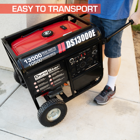 Image of DuroStar DS13000E 13,000-Watt 500cc Portable Gas Electric Start Generator