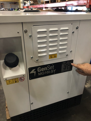 Image of GENSET 13,600 WATT DIESEL GENERATOR - MG 16 I-SY