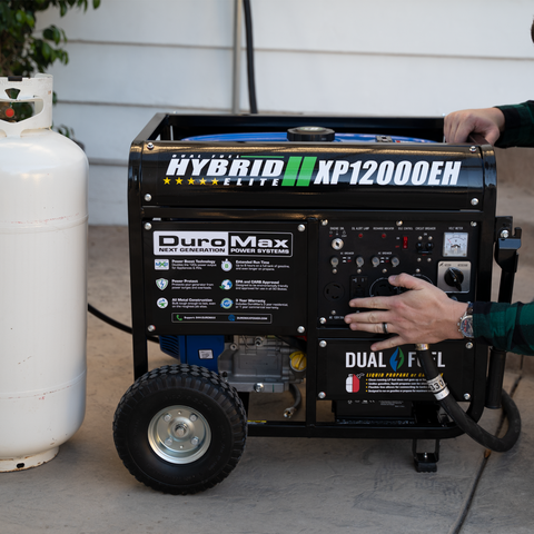 Image of DuroMax XP12000EH 12000-Watt Portable Hybrid Gas Propane Generator "The Beast"