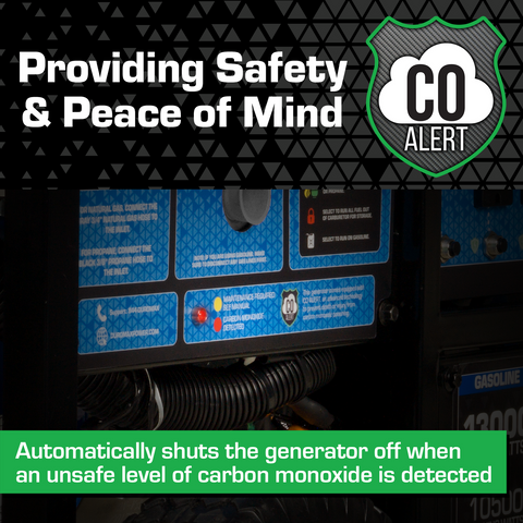 Image of 13,000 Watt Tri Fuel Portable HXT Generator w/ CO Alert