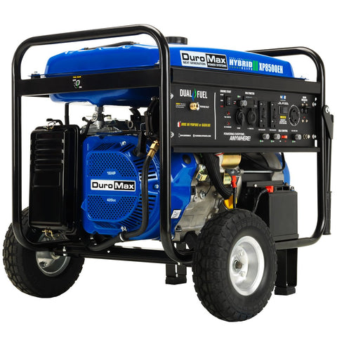 Image of DuroMax XP8500EH 8500-Watt Electric Start Dual Fuel Hybrid Portable Generator