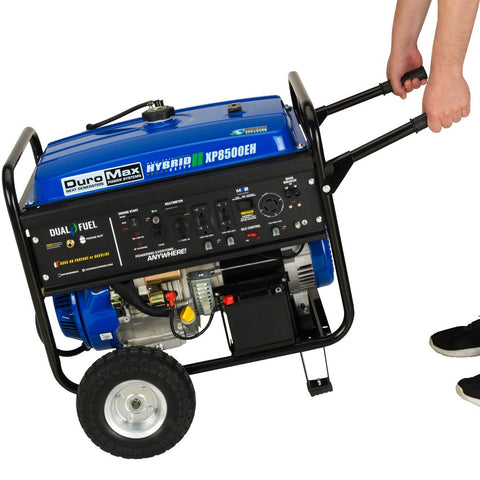 Image of DuroMax XP8500EH 8500-Watt Electric Start Dual Fuel Hybrid Portable Generator