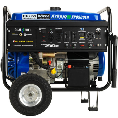 Image of DuroMax XP8500EH 8500-Watt Electric Start Dual Fuel Hybrid Portable Generator