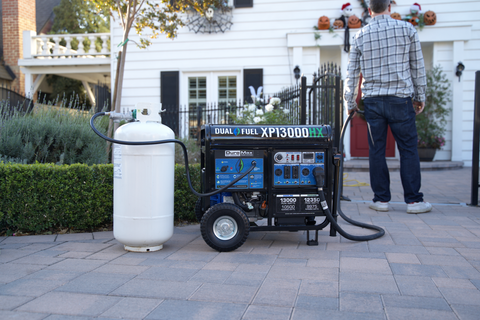 Image of Duromax 13,000 Watt Dual Fuel Portable HX Generator with CO Alert