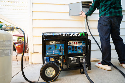Image of Duromax 13,000 Watt Dual Fuel Portable HX Generator with CO Alert