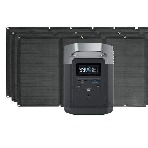 Image of EcoFlow Delta Max Portable Power Station with 160 Watt Solar Panel