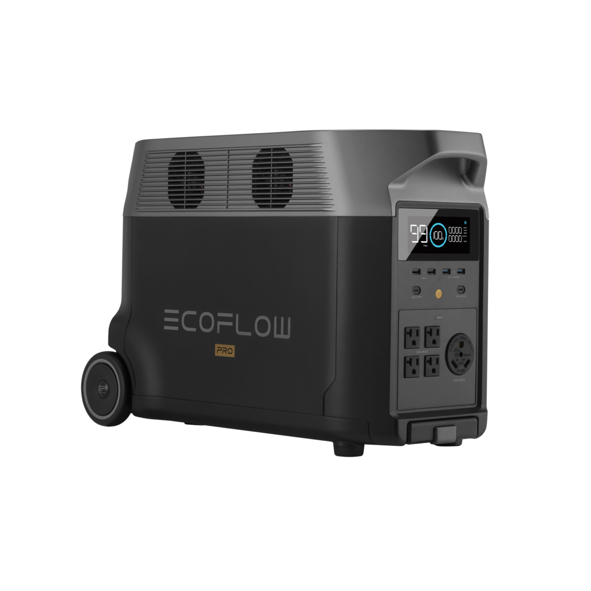 Ecoflow Delta Pro Solar Generator with 1600 Watts of Solar Panels 4 X 400 Watt Panels