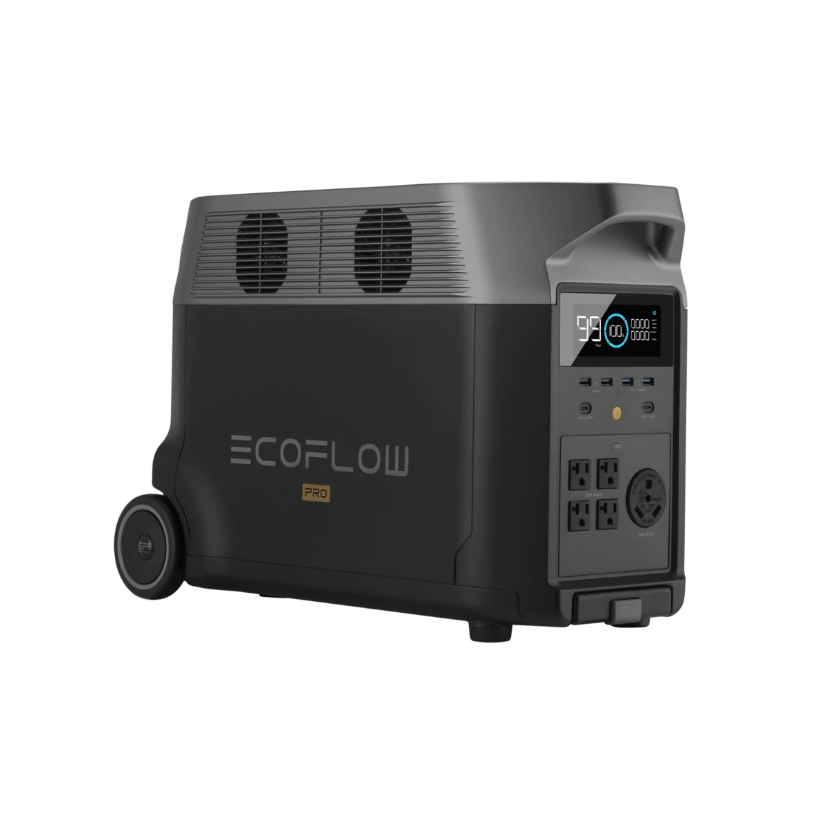 EcoFlow DELTA Pro with Gas Smart Generator and Adapter