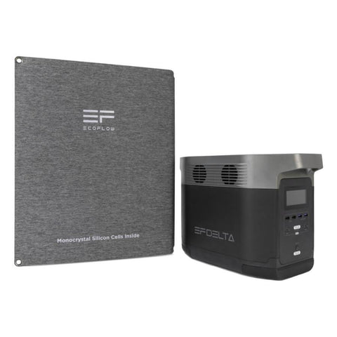 Image of EcoFlow DELTA 1300 X2 1800 Watt Solar Generator Two Unit Package