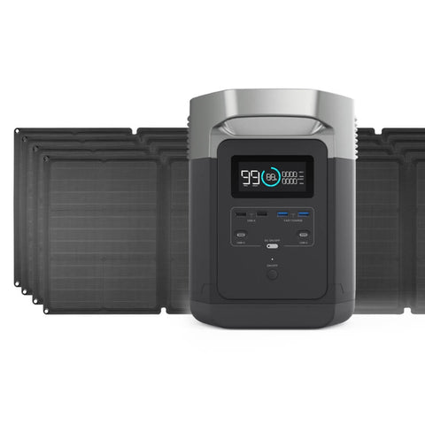 Image of EcoFlow DELTA 1300 Solar Generator & Panel  1800 WATT Complete Power System