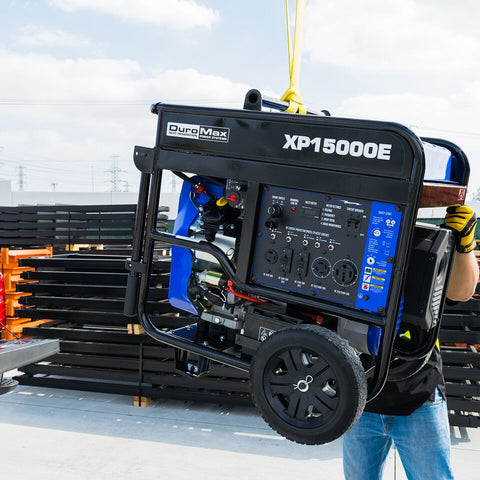 Image of DuroMax XP15000E 15000-Watt V-Twin Gas Powered Electric Start Portable Generator