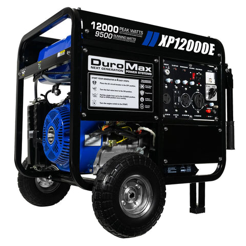 Image of DuroMax XP12000E 12000 Watt 18 HP Portable Gas Generator - The "BEAST" GENERATOR