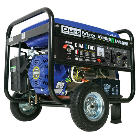 Image of DuroMax XP4400EH 4400-Watt Electric Start Dual Fuel Hybrid Portable Generator