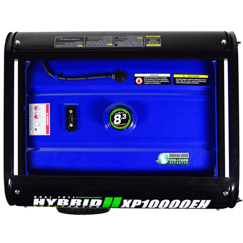 Image of DuroMax XP10000EH 10000-Watt Electric Start Dual Fuel Hybrid Portable Generator