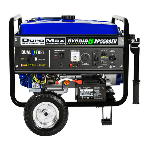 Image of DuroMax XP5500EH 5,500 Watt 7.5 HP Portable Electric Start Gas Propane Generator
