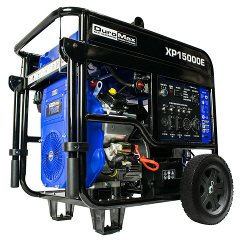 Image of DuroMax XP15000E 15000-Watt V-Twin Gas Powered Electric Start Portable Generator