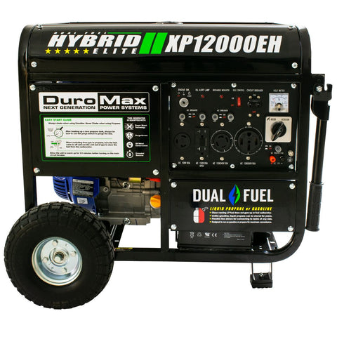 Image of DuroMax XP12000EH 12000-Watt Portable Hybrid Gas Propane Generator "The Beast"