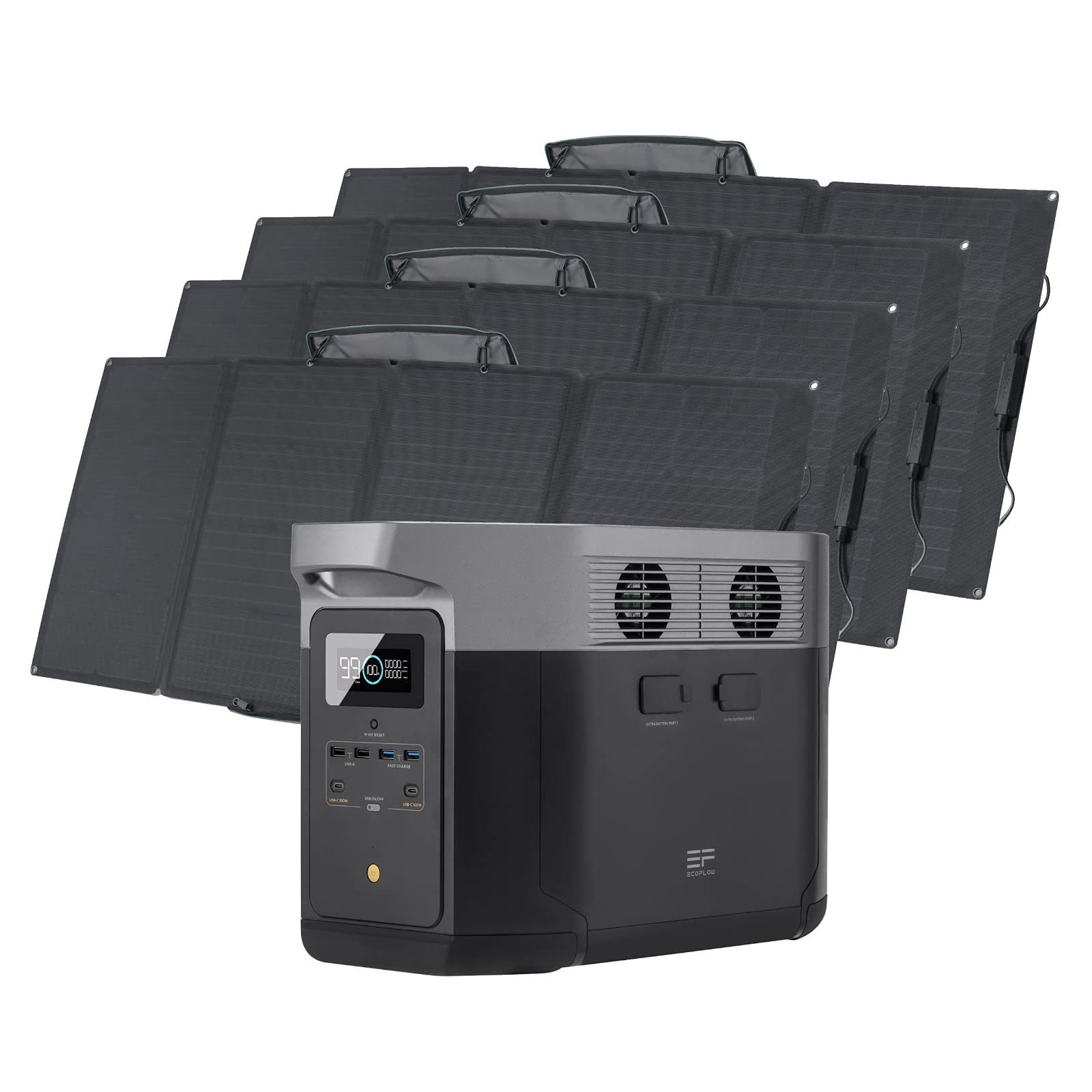 EcoFlow Delta Max Portable Power Station with 160 Watt Solar Panel