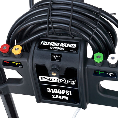 Image of DuroMax XP3100PWT 3100 PSI 2.5 GPM 7 HP Gas Engine Turbo Nozzle Pressure Washer