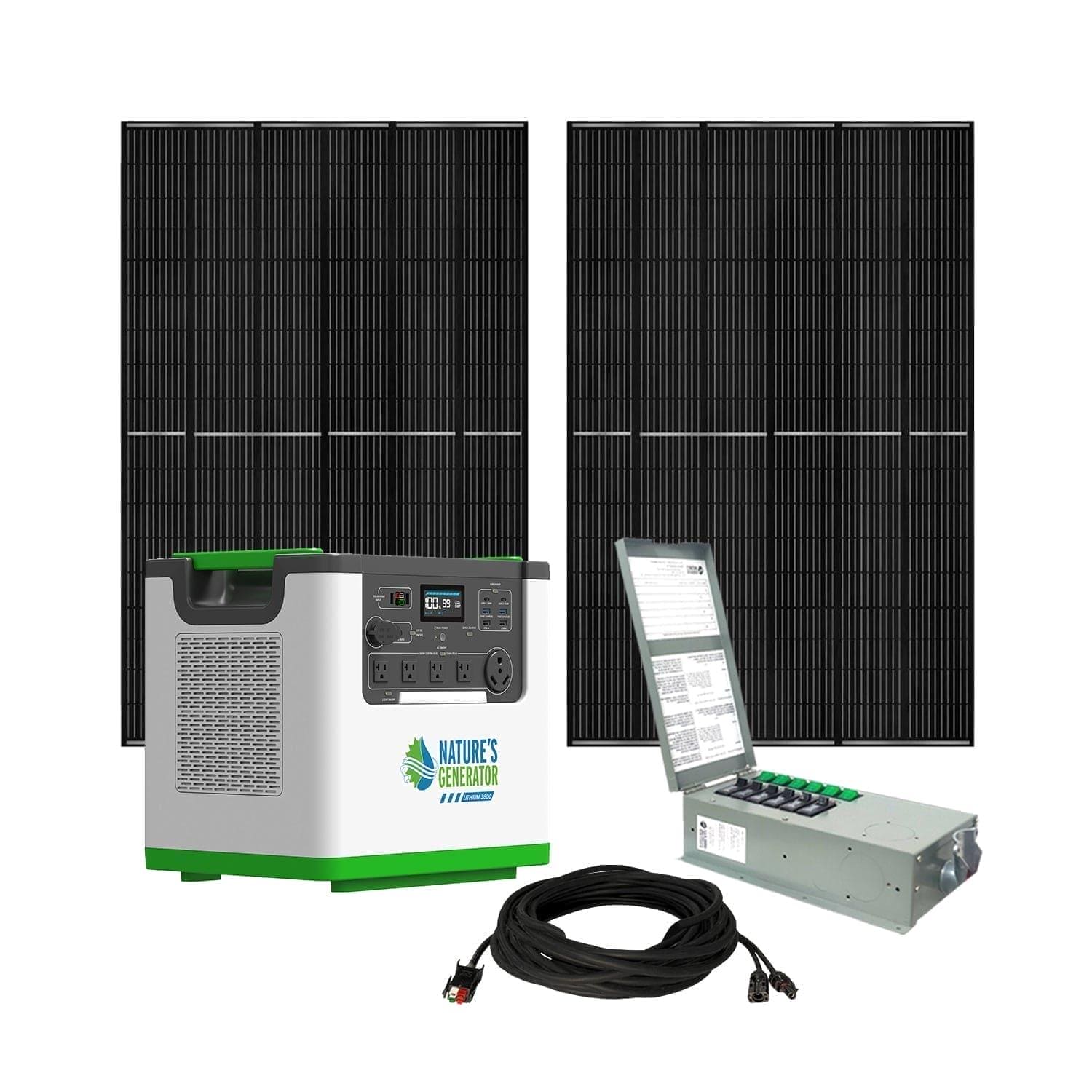 Nature's Generator L3600 Gold home backup package