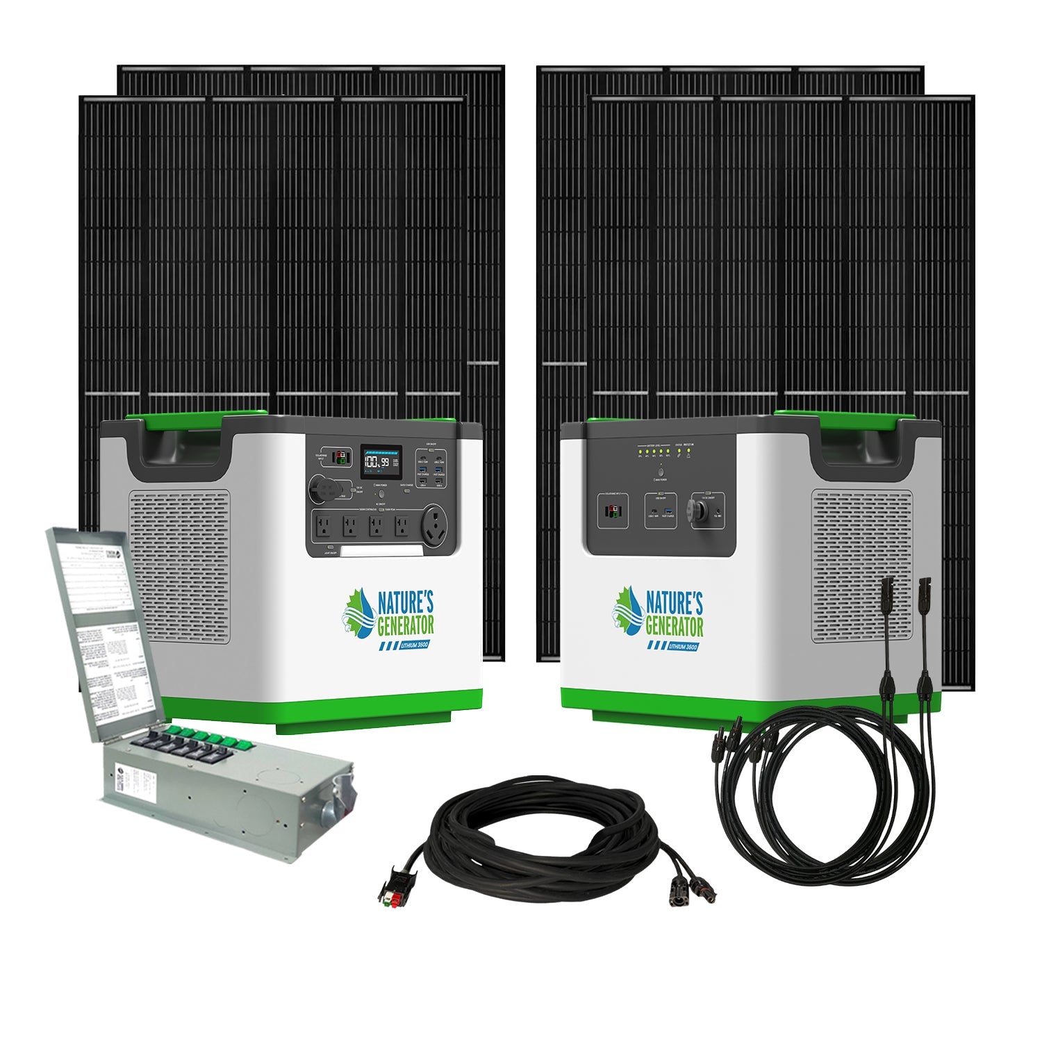 Nature's Generator L3600 Platinum home backup package