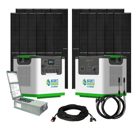 Image of Nature's Generator L3600 Platinum home backup package
