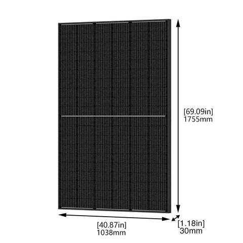 Image of Four Nature's Generator rigid bifacial solar panels