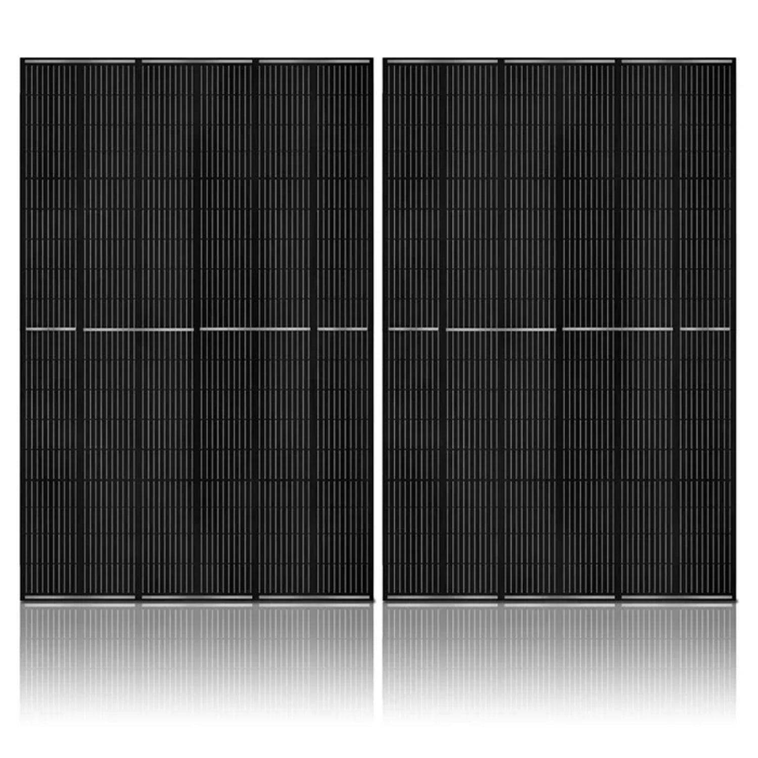 Two Nature's Generator rigid bifacial solar panels