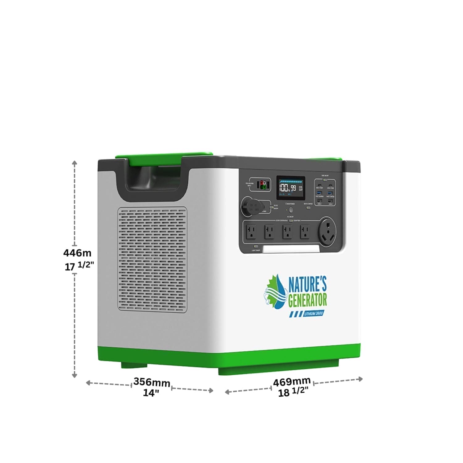 Nature's Generator L3600 dimensions