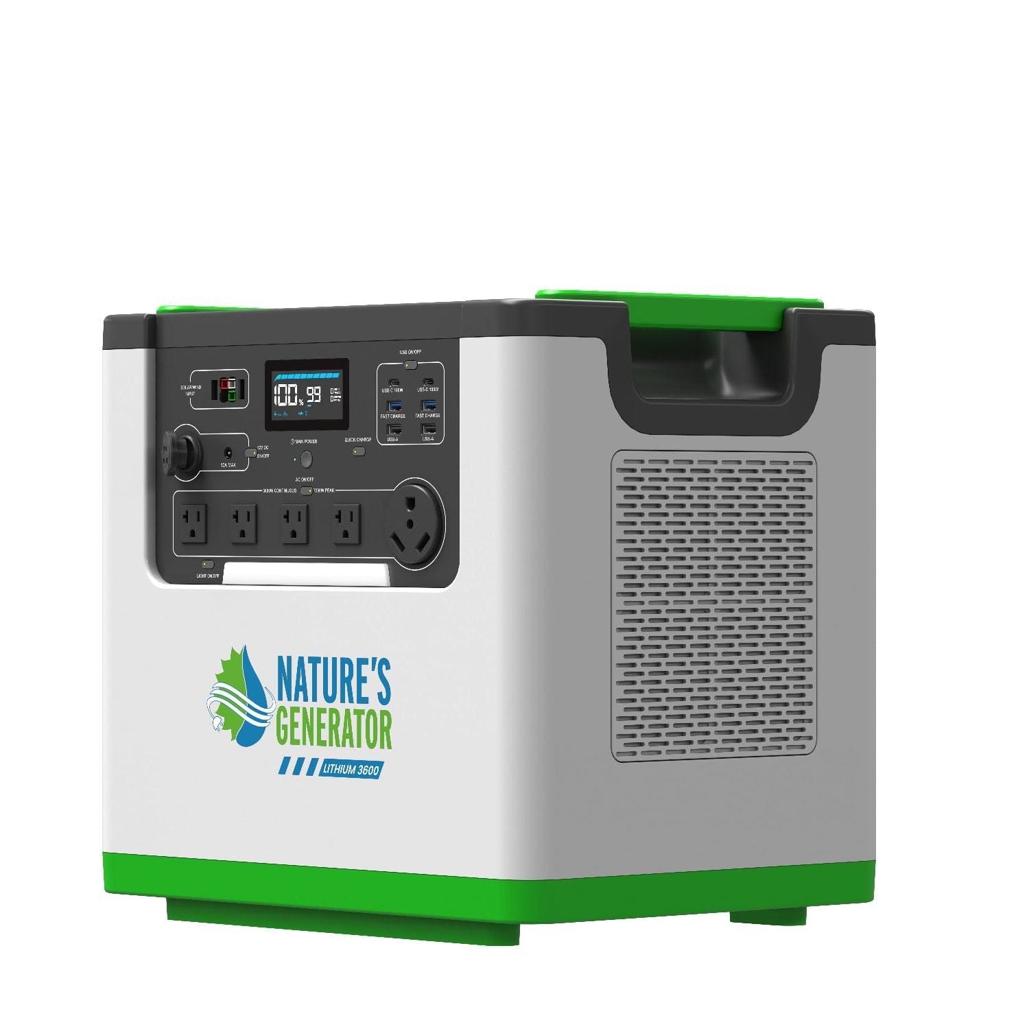 Nature's Generator L3600 power station right side