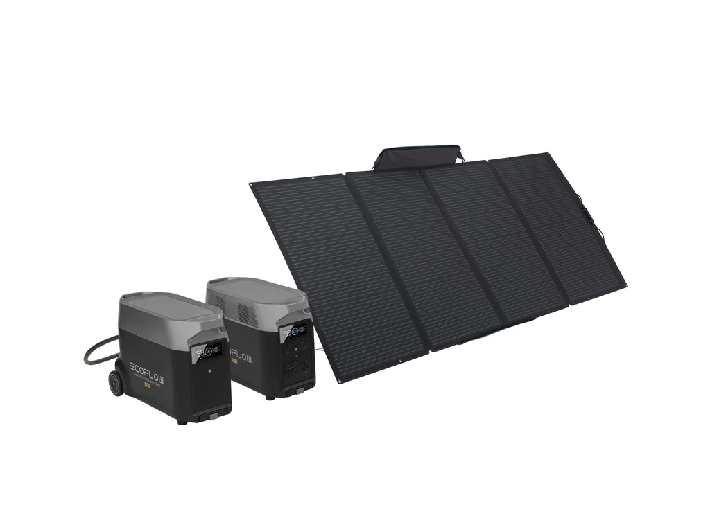 EcoFlow DELTA Pro with Smart Extra Battery and 400W Solar Panel