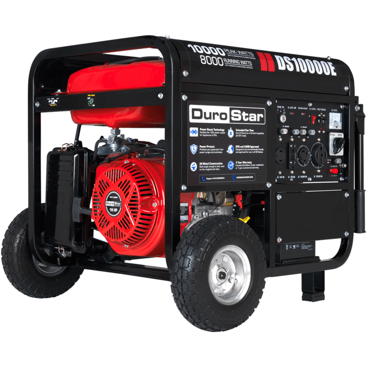 DuroStar DS10000E 10000-Watt 18-Hp Gas Generator w/ Electric Start
