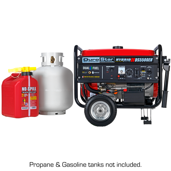 DuroStar DS5500EH 5500-Watt Electric Start Dual Fuel Hybrid Portable Generator