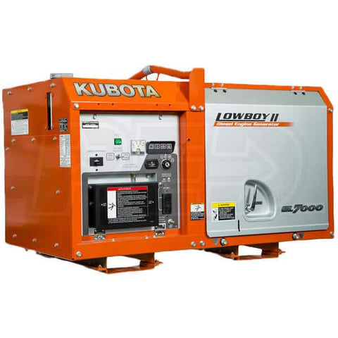 Kubota GL7000TM - 7000 Watt Lowboy II Series Industrial Diesel Generator w/ Output Terminals