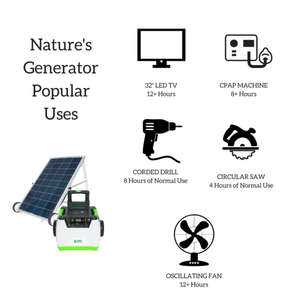 Nature's Generator Gold System - Solar Power Generator  Full Solar Power System - Solar Generator