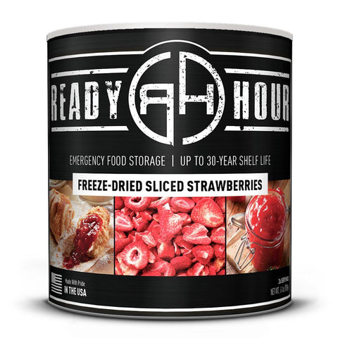 Image of Ready Hour Freeze-Dried Sliced Strawberries (36 servings)