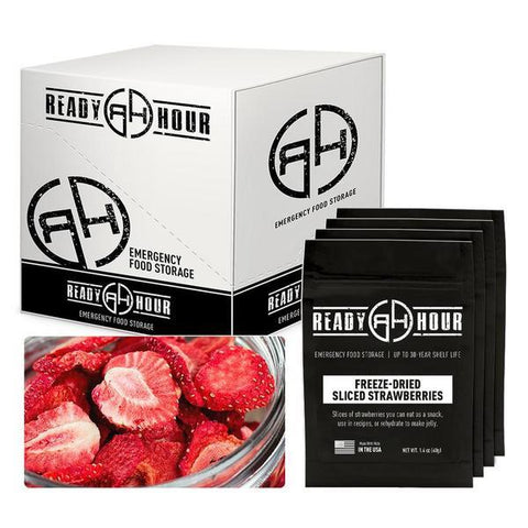 Image of Ready Hour Freeze-Dried Strawberries Case Pack (32 servings, 4 pk.)