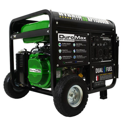 Image of DuroMax XP11500EH 11500-Watt 457cc Electric Start Dual Fuel Hybrid Portable Generator