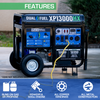 Image of Duromax 13,000 Watt Dual Fuel Portable HX Generator with CO Alert