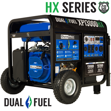Image of Duromax 13,000 Watt Dual Fuel Portable HX Generator with CO Alert