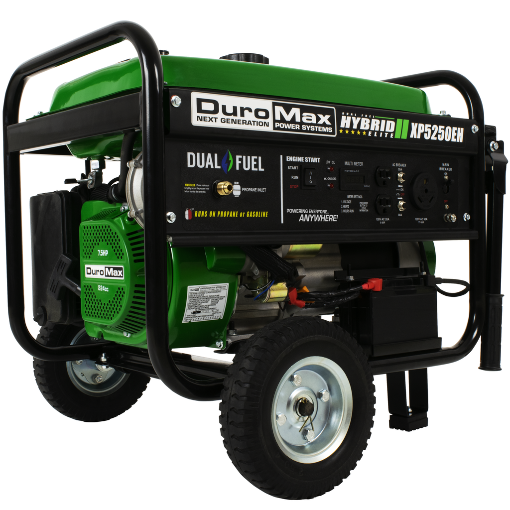 DuroMax XP5250EH 5250-Watt Portable Hybrid Gas Propane Generator