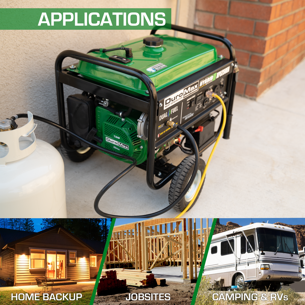 DuroMax XP5250EH 5250-Watt Portable Hybrid Gas Propane Generator
