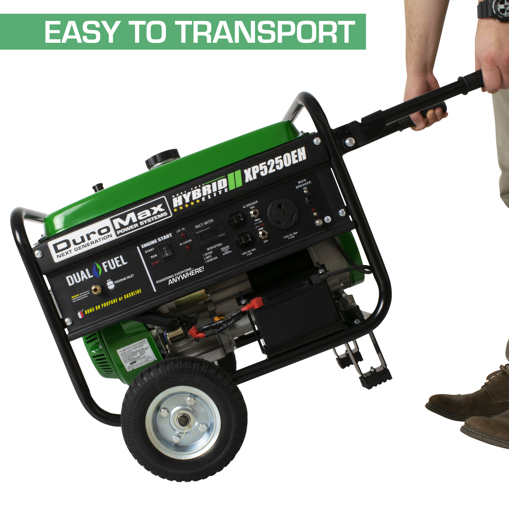 DuroMax XP5250EH 5250-Watt Portable Hybrid Gas Propane Generator