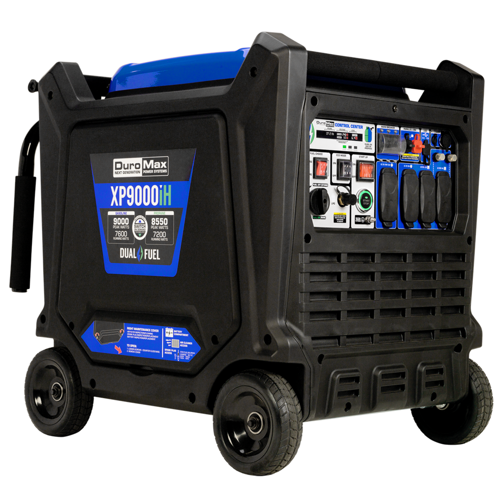 DuroMax XP9000iH 9000-Watt 459cc Dual Fuel Digital Inverter Hybrid Portable Generator