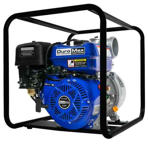 Image of DuroMax XP904WP 9-Hp 427-Gpm 3,600-Rpm 4-Inch Gasoline Engine Portable Water Pump