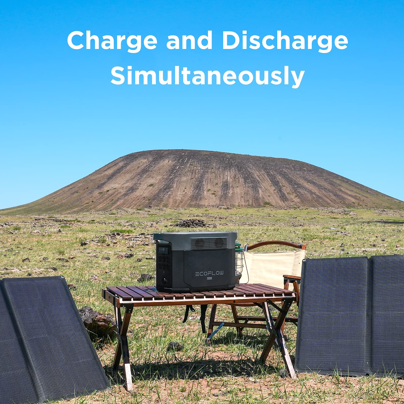 EcoFlow Delta Max Portable Power Station with 160 Watt Solar Panel